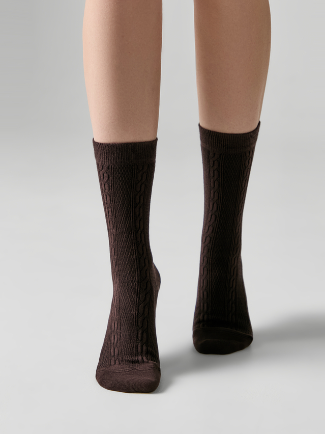 Women's socks CONTE ELEGANT CLASSIC, s.23-25, 1123 chocolate - 1