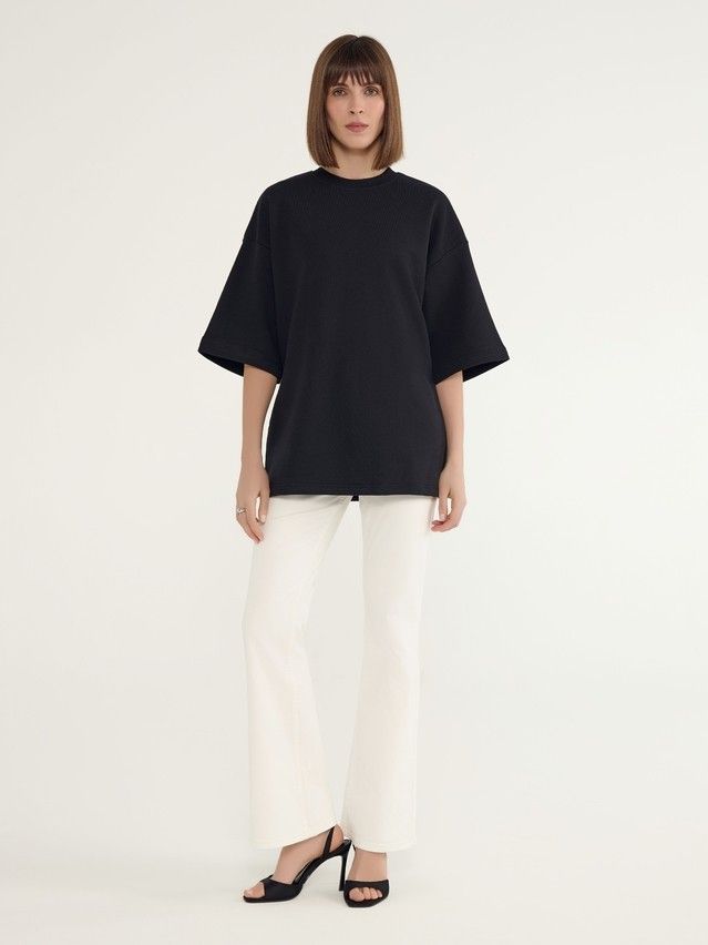 Women's polo neck shirt CONTE ELEGANT LD 3052, s.170-88, black - 1