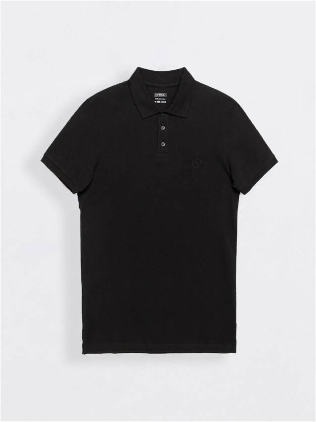 Men's polo neck shirt DiWaRi MD 415, s.170,176-108, black - 1
