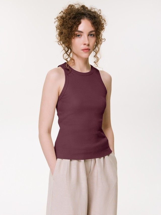 Women's tank top CONTE ELEGANT BASIC COLLECTION LM 5022, s.170-88, truffle - 1