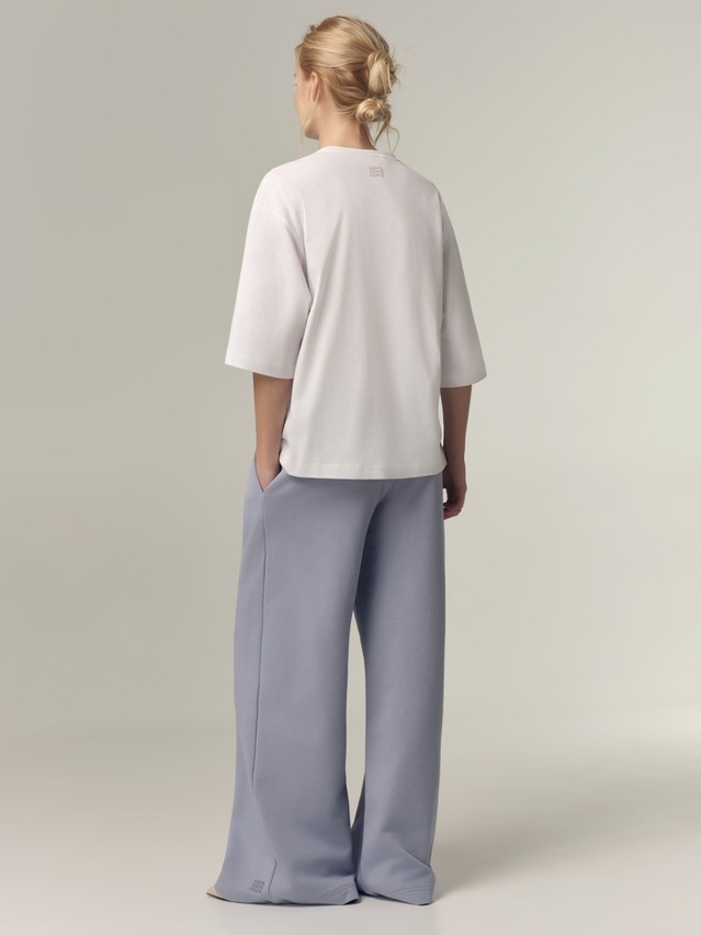Women's polo neck shirt CONTE LD 3449, s.170-88, white-glasses - 2
