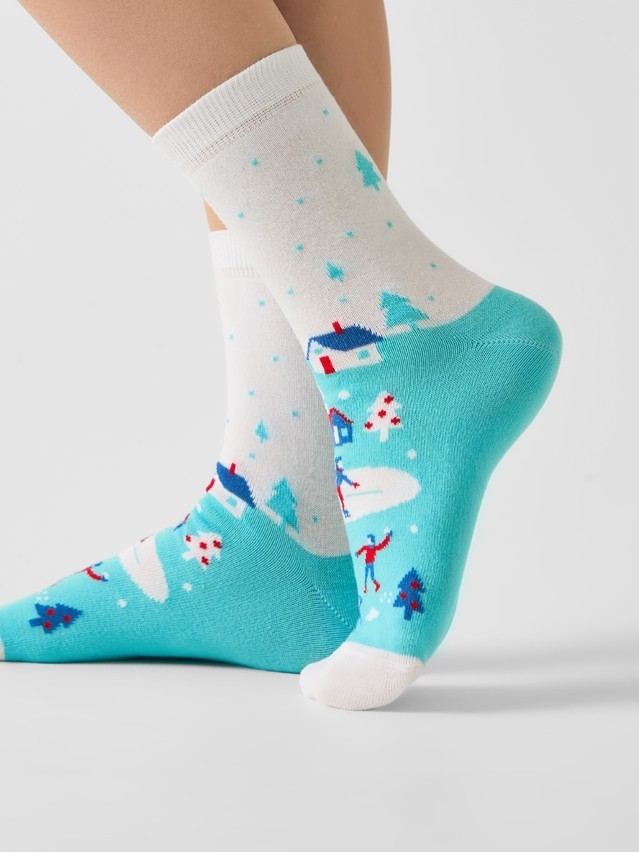 Women's socks CONTE ELEGANT NEW YEAR, s.23-25, 1025 turquoise - 2