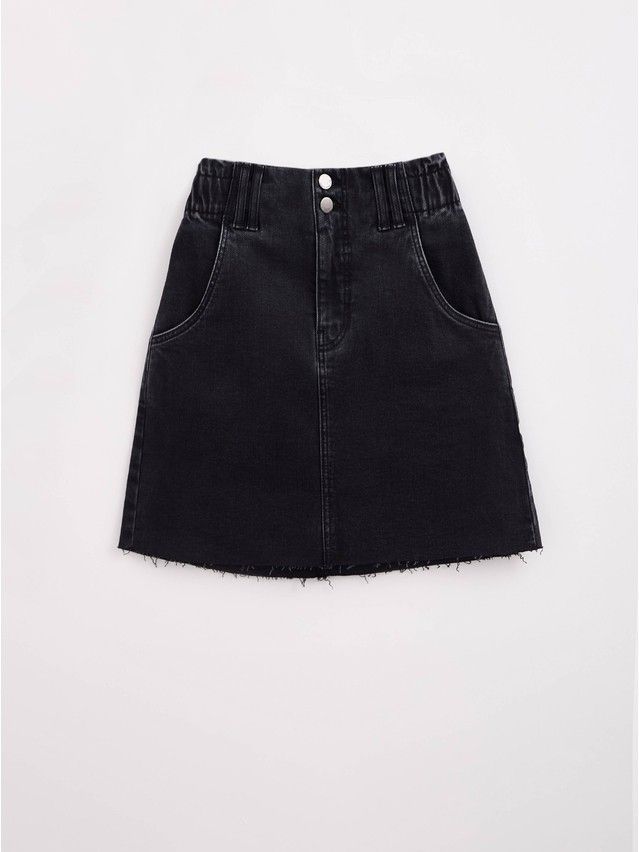 Denim skirt CONTE ELEGANT CON-424, s.170-86, washed black - 9