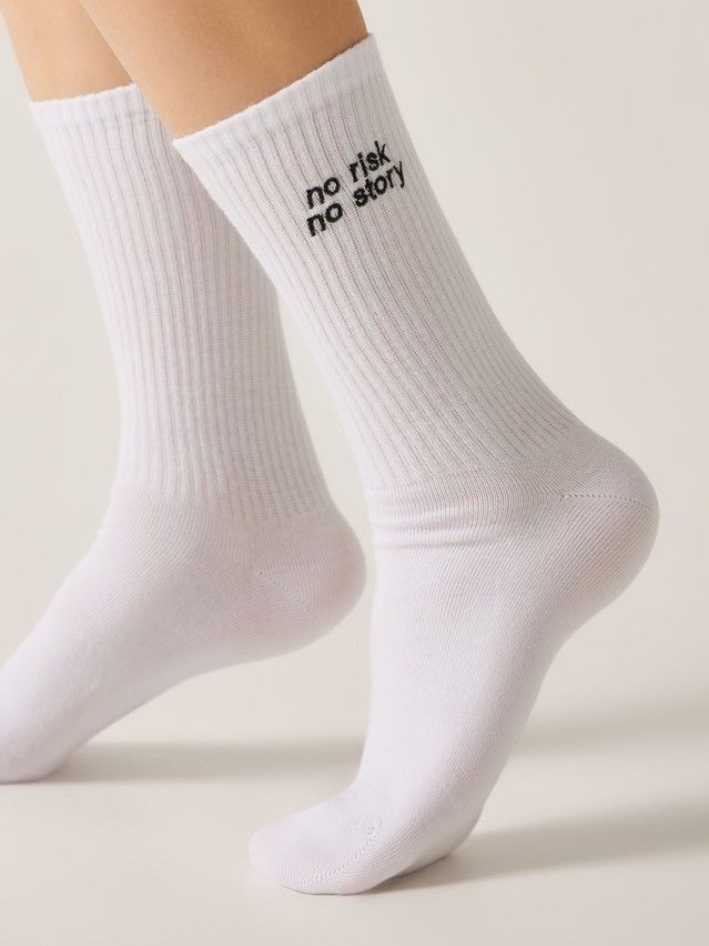 Women's socks CONTE FANTASY, s.23-25, 698 white - 1