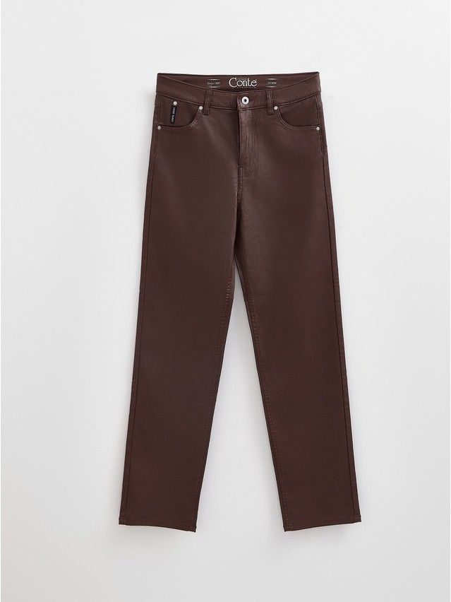 Denim trousers CONTE ELEGANT CON-712, s.170-94, chocolate - 6