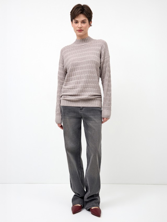 Women's pullover CONTE ELEGANT LDK24107, s.170-84, cappuccino melange - 3