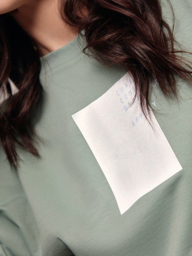 Women's polo neck shirt CONTE ELEGANT LD 1631, s.170-84, green - 3
