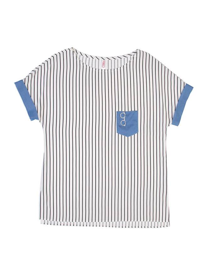 Women's shirt CE LBL 724, s.170-84-90, white-blue - 4