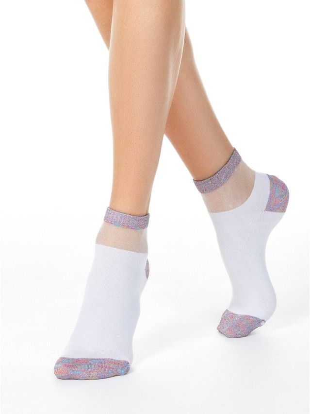 Women's cotton socks ACTIVE 20S-5SP, s.36-37, 207 white - 1