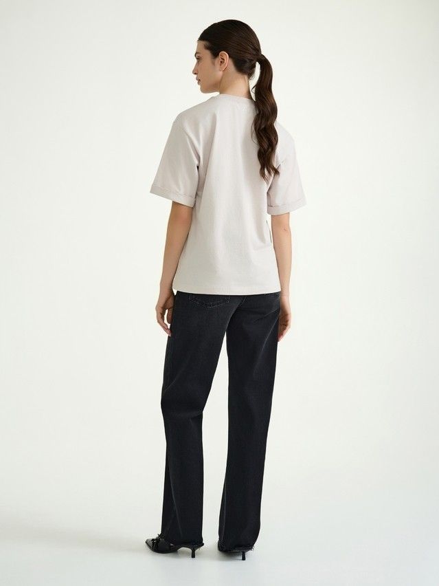 Women's polo neck shirt CONTE ELEGANT LD 3037, s.170-92, beige-lips - 4