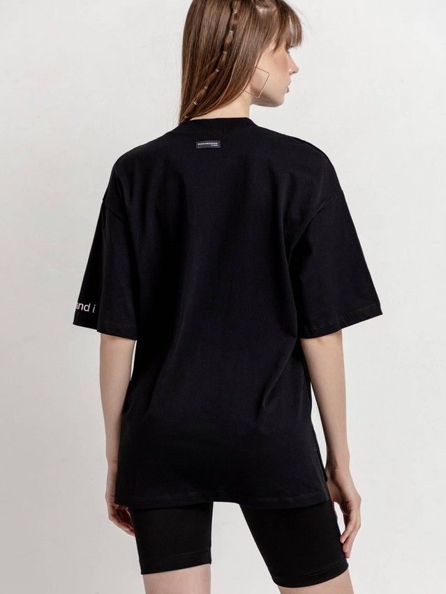 Women's polo neck shirt CONTE ELEGANT LD 1678, s.170-92, black - 2