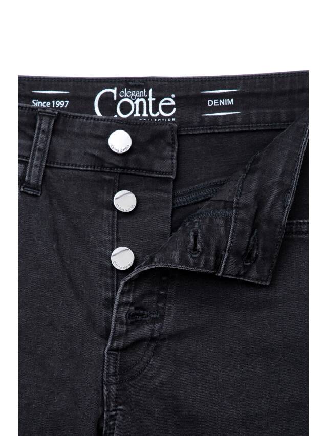 Denim trousers CONTE ELEGANT CON-120, s.170-102, washed black - 7