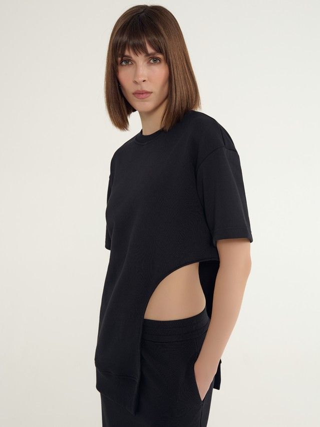 Women's polo neck shirt CONTE ELEGANT LD 3074, s.170-92, black - 5