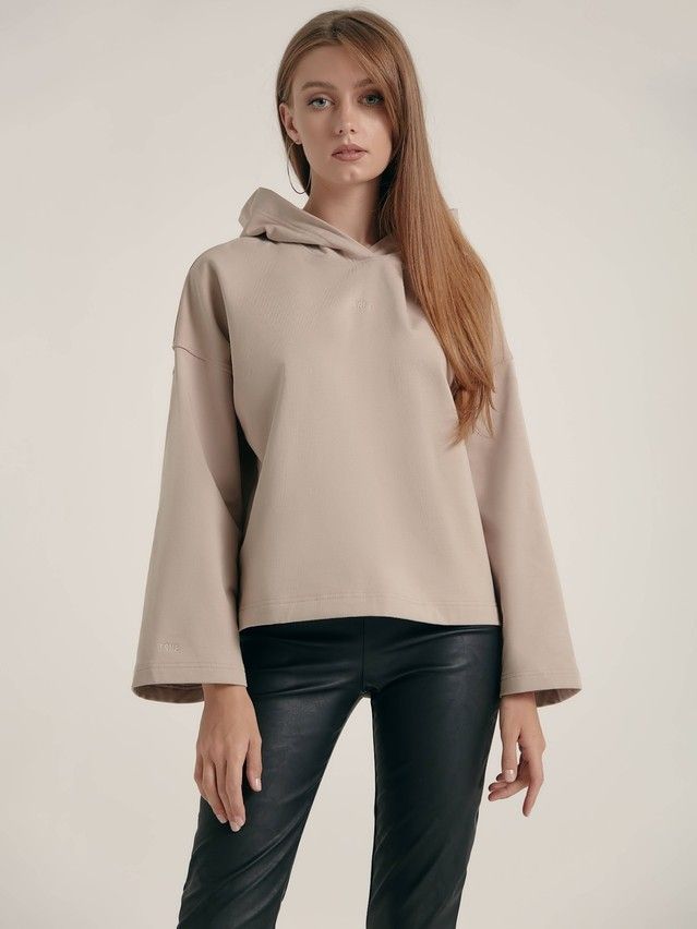 Women's polo neck shirt CONTE ELEGANT LD 1366, s.170-88, light cappuccino - 2