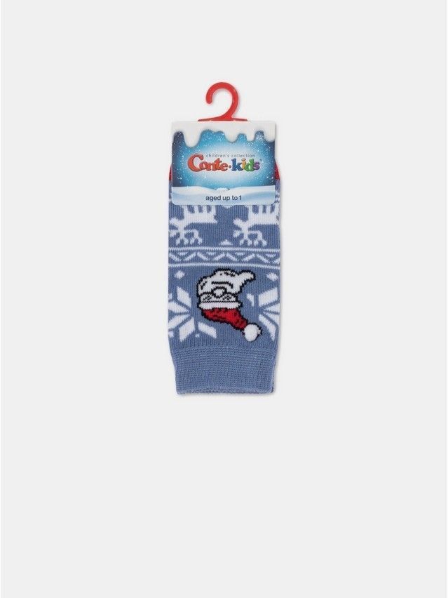 Children's socks CONTE-KIDS NEW YEAR, s.14-17, 948 light denim - 2