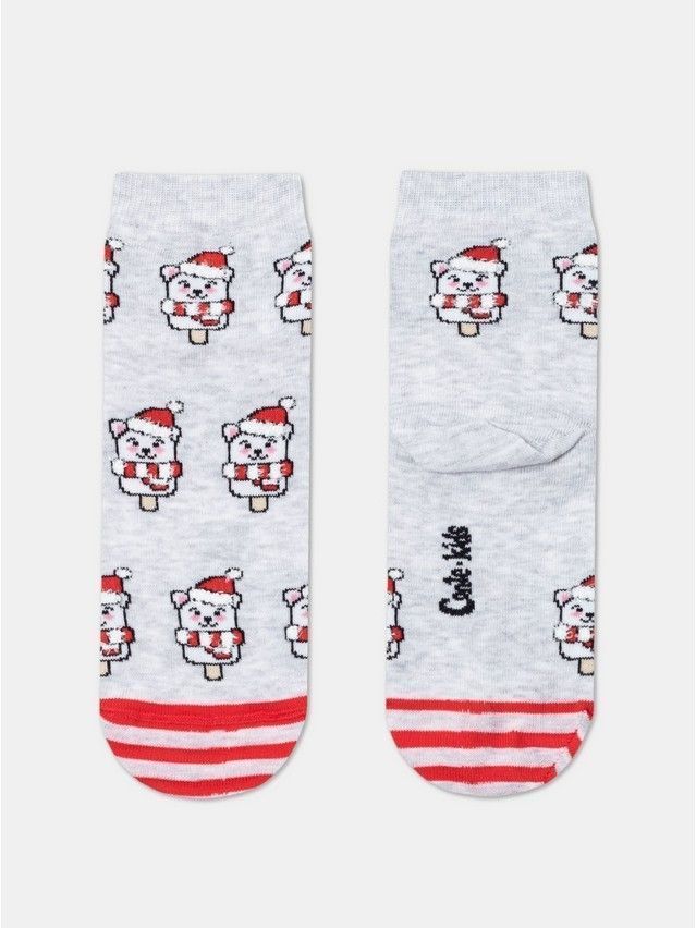 Children's socks CONTE-KIDS NEW YEAR, s.24-29, 951 light grey - 1