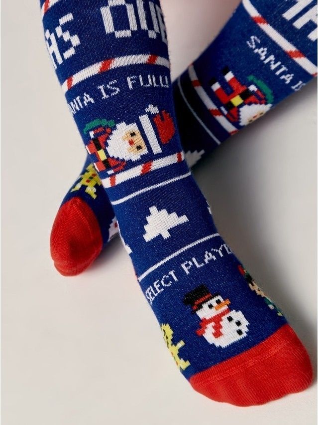 Children's tights CONTE-KIDS NEW YEAR, s.80-86 (14),668 dark blue - 1