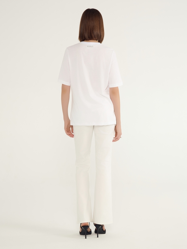 Women's polo neck shirt CONTE ELEGANT LD 3036, s.170-92, white-spicy italy - 3