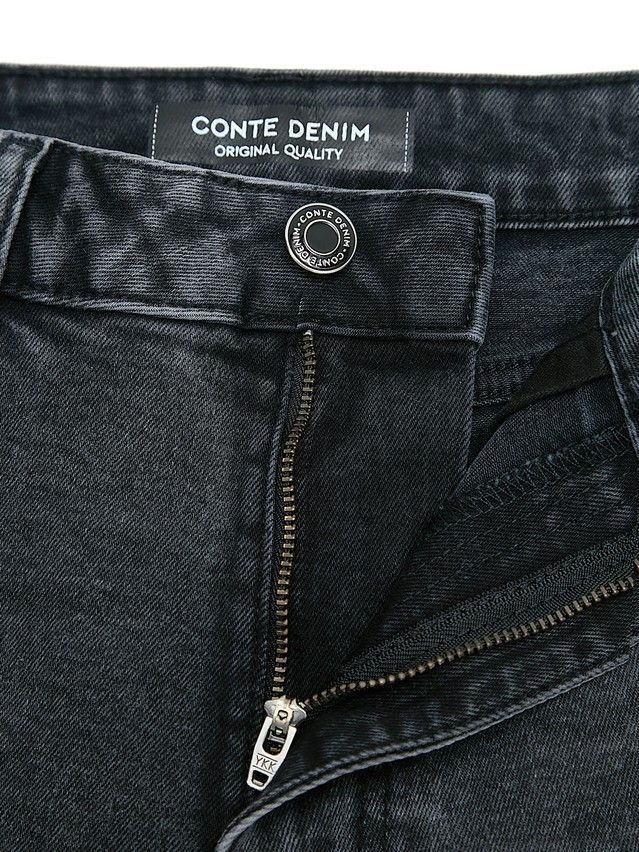 Women's jeans CONTE CON-847, s.164-90, washed black - 10