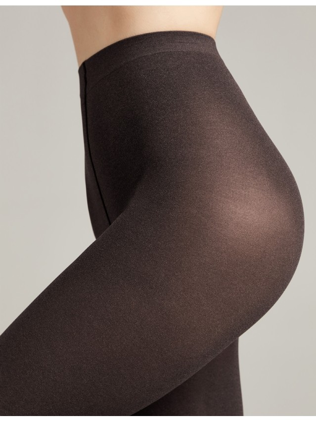 Women's tights CONTE ELEGANT TRENDY MELANGE, s.2, chocolate - 2