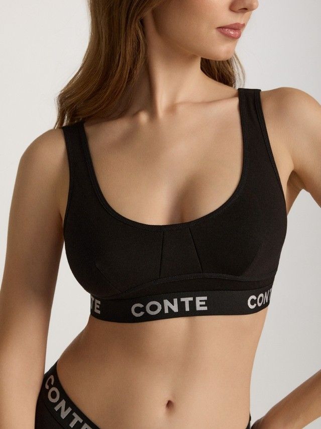 Women's bustier CONTE ELEGANT COMFY LINE LBE 2990, s.170-84, black-silver - 1
