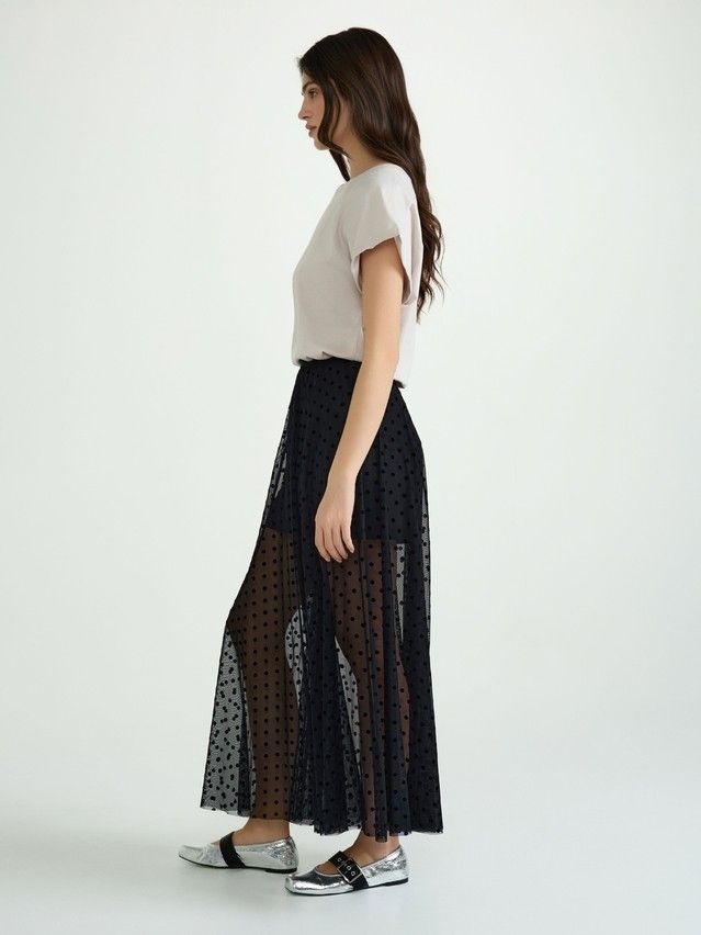Women's skirt CONTE ELEGANT LU 2988, s.170-90, black-dots - 3
