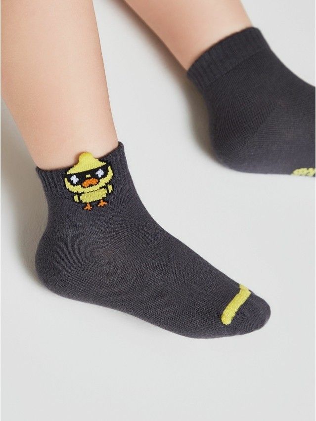 Children's socks CONTE-KIDS TIP-TOP, s.12, 967 dark grey - 3