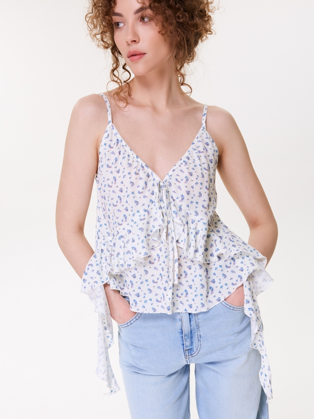 Women's blouse CONTE LBL 3473, s.170-88-94, white-flowers - 3