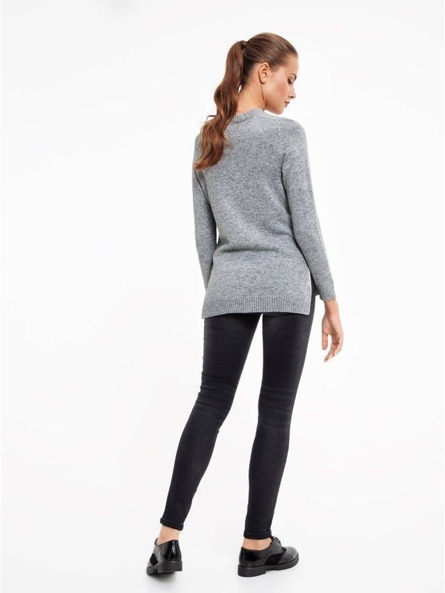 Women's polo neck shirt CONTE ELEGANT LDK038, s.170-84, grey - 4