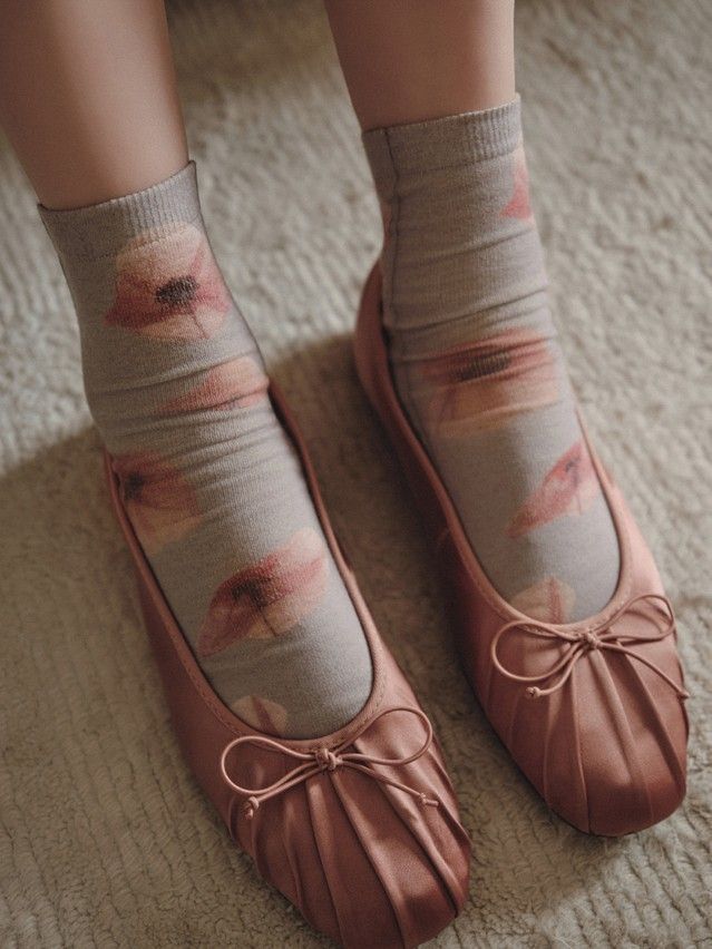 Women's socks CONTE FLOWERS, s.23-25, 1148 grey - 3