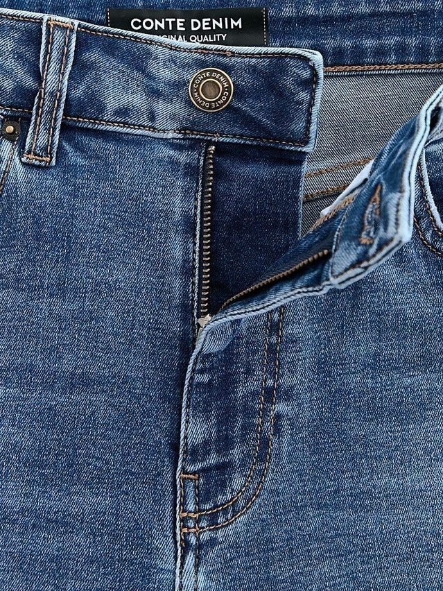 Denim trousers CONTE ELEGANT CON-721, s.170-102, blue - 11