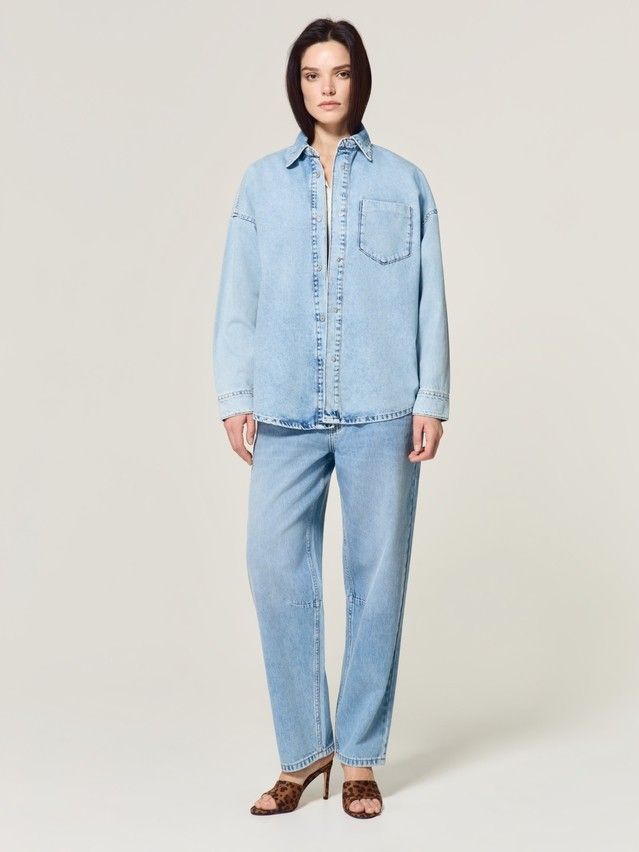 Denim windbreaker CONTE CON-925, s.170-84-90, light blue - 11