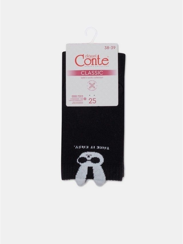 Women's socks CONTE ELEGANT CLASSIC, s.25, 540 black - 6