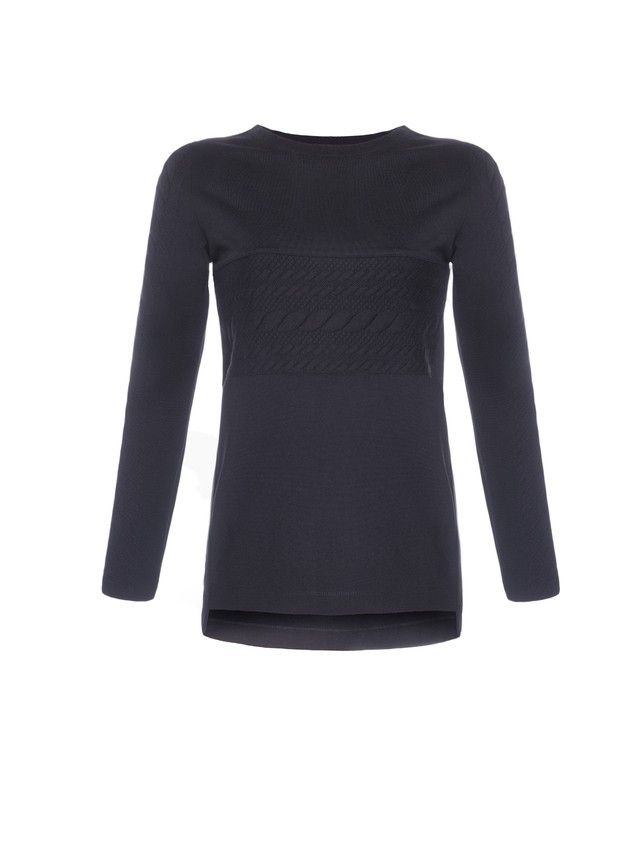 Women's polo neck shirt CONTE ELEGANT LD 617, s.158,164-88, black - 1