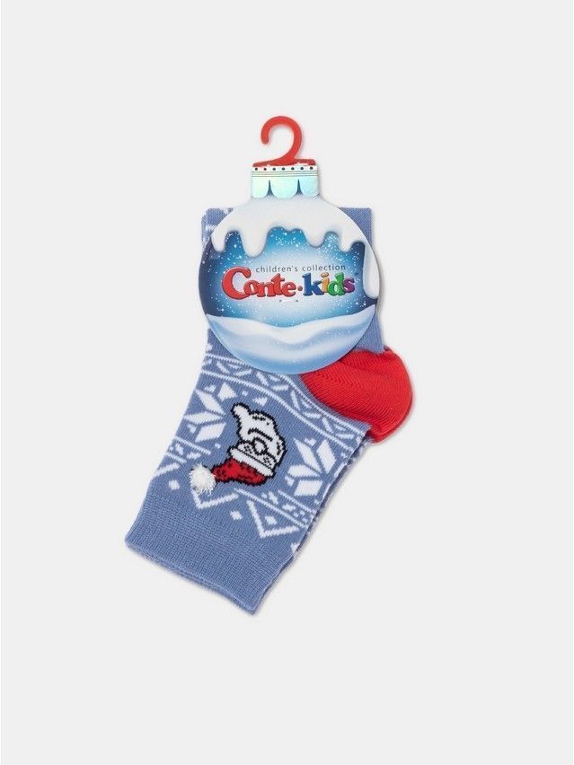 Children's socks CONTE-KIDS NEW YEAR, s.24-29, 948 light denim - 3