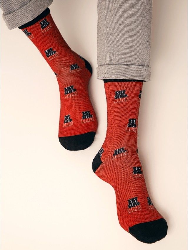 Men's socks DIWARI HAPPY, s.27, 209 red - 6