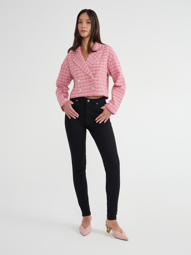 Denim trousers CONTE ELEGANT CON-670, s.170-102, black - 1