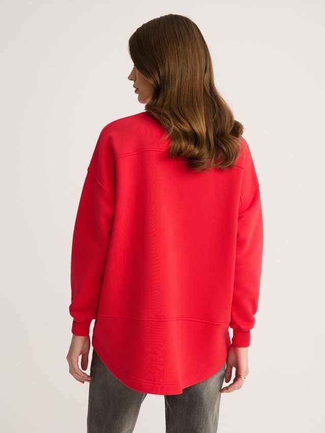 Women's polo neck shirt CONTE ELEGANT LD 2829, s.170-100, crimson red - 4