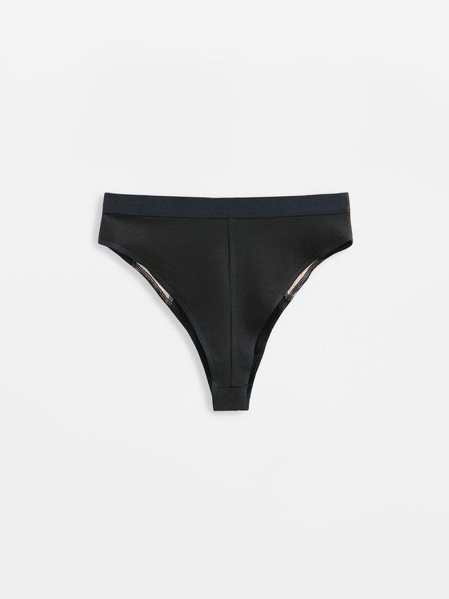 Women's panties CONTE ELEGANT CRISS CROSS LBR 2995, s.90, black-natural - 5