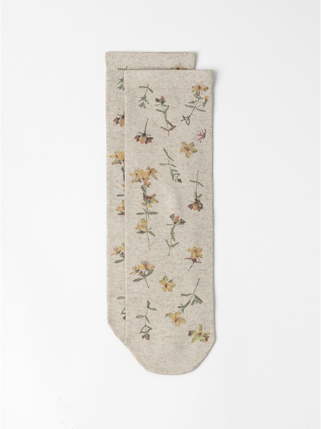 Women's socks CONTE FLOWERS, s.23-25, 1156 beige - 2