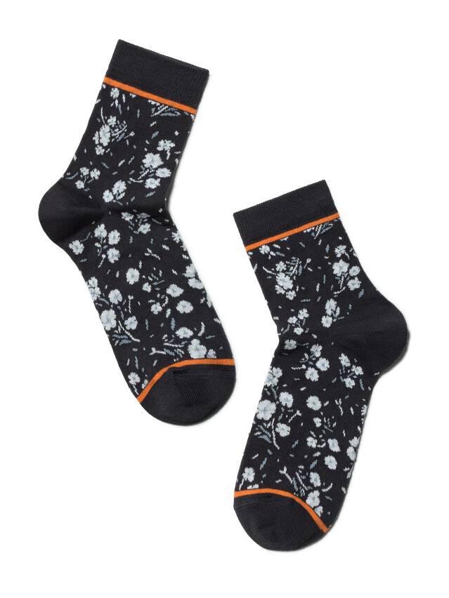 Women's cotton socks CLASSIC 7C-22SP, rives. 36-37, 199 graphite - 2