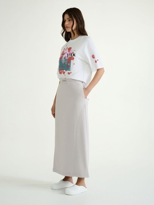 Women's skirt CONTE ELEGANT LU 3080, s.170-90, grey sand - 3