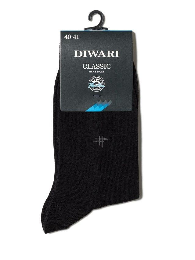 Men's socks DiWaRi CLASSIC, s.23, 007 black - 2