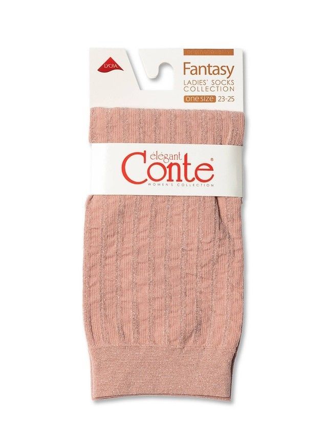 Women's socks CONTE ELEGANT FANTASY, s.23-25, dusty rose - 3