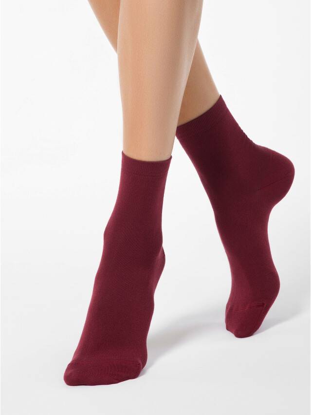 Women's socks CONTE ELEGANT CLASSIC, s.23, 000 wine-coloured - 1