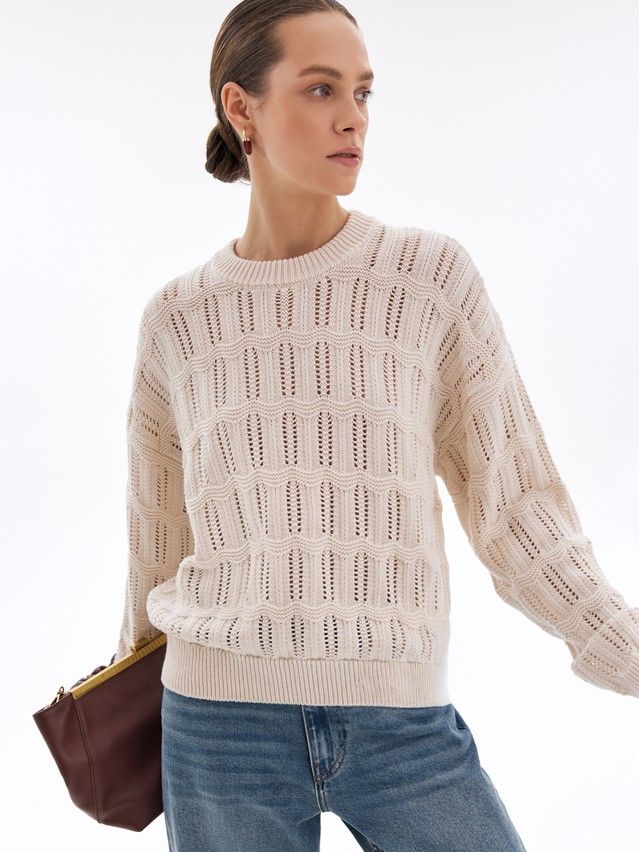 Women's pullover CONTE ELEGANT LDK2565, s.170-84, beige - 3