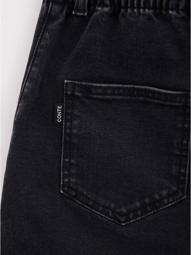 Denim skirt CONTE ELEGANT CON-424, s.170-86, washed black - 12