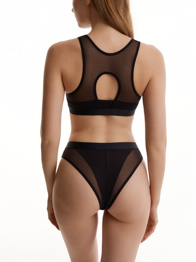 Women's top CONTE DOUBLE LINES LBE 3547, s.170-84, black - 2