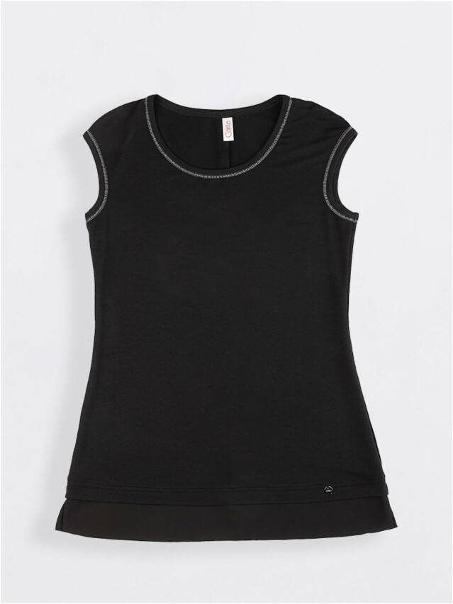 Women's polo neck shirt CONTE ELEGANT LD 715, s.170-100, black - 1