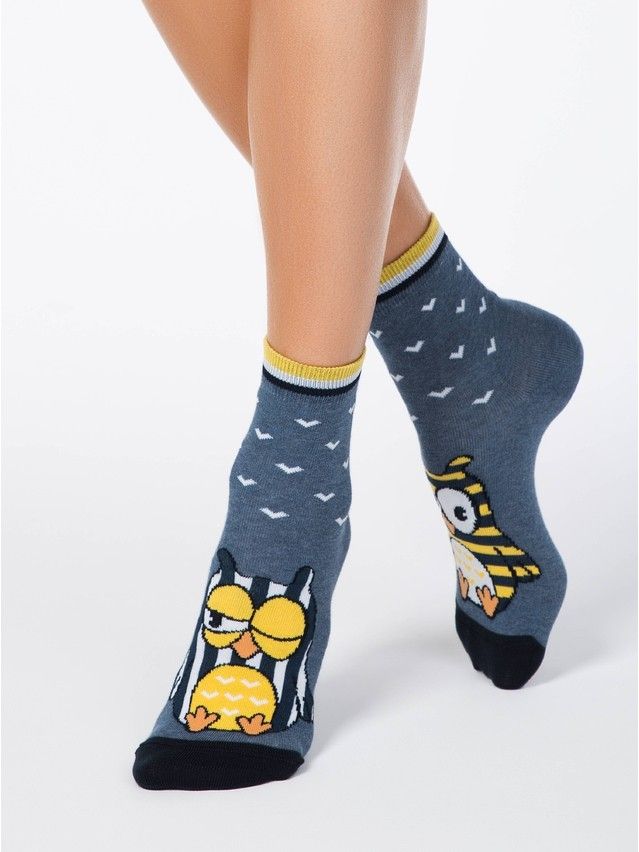Women's socks CONTE ELEGANT HAPPY, s.23, 098 denim - 1